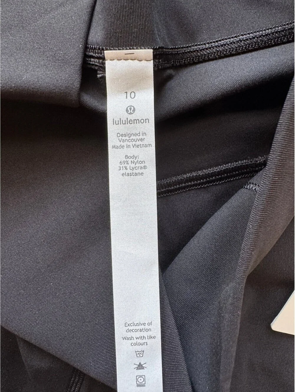 Lululemon Wunder Under High Rise 28” Full On Luxtreme, Black Size 10 NWT